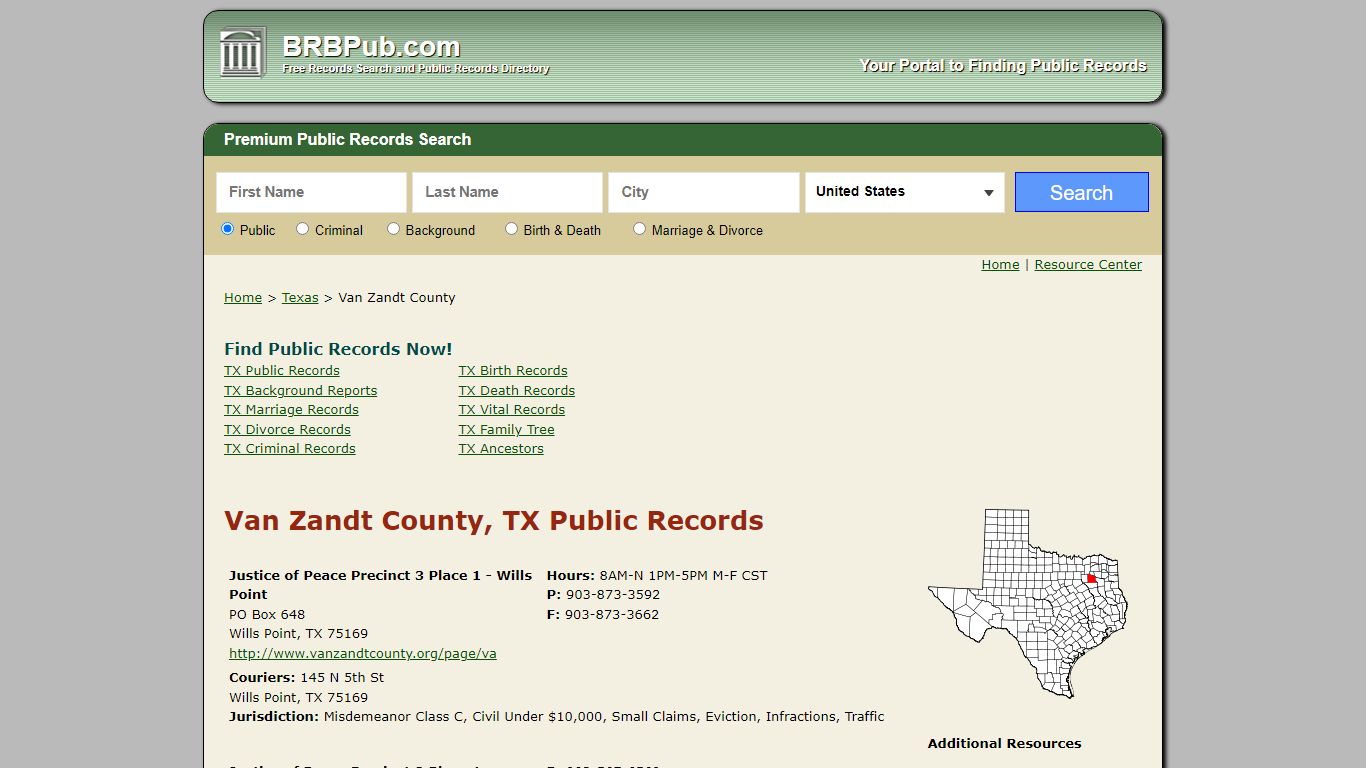 Van Zandt County Public Records | Search Texas Government ...